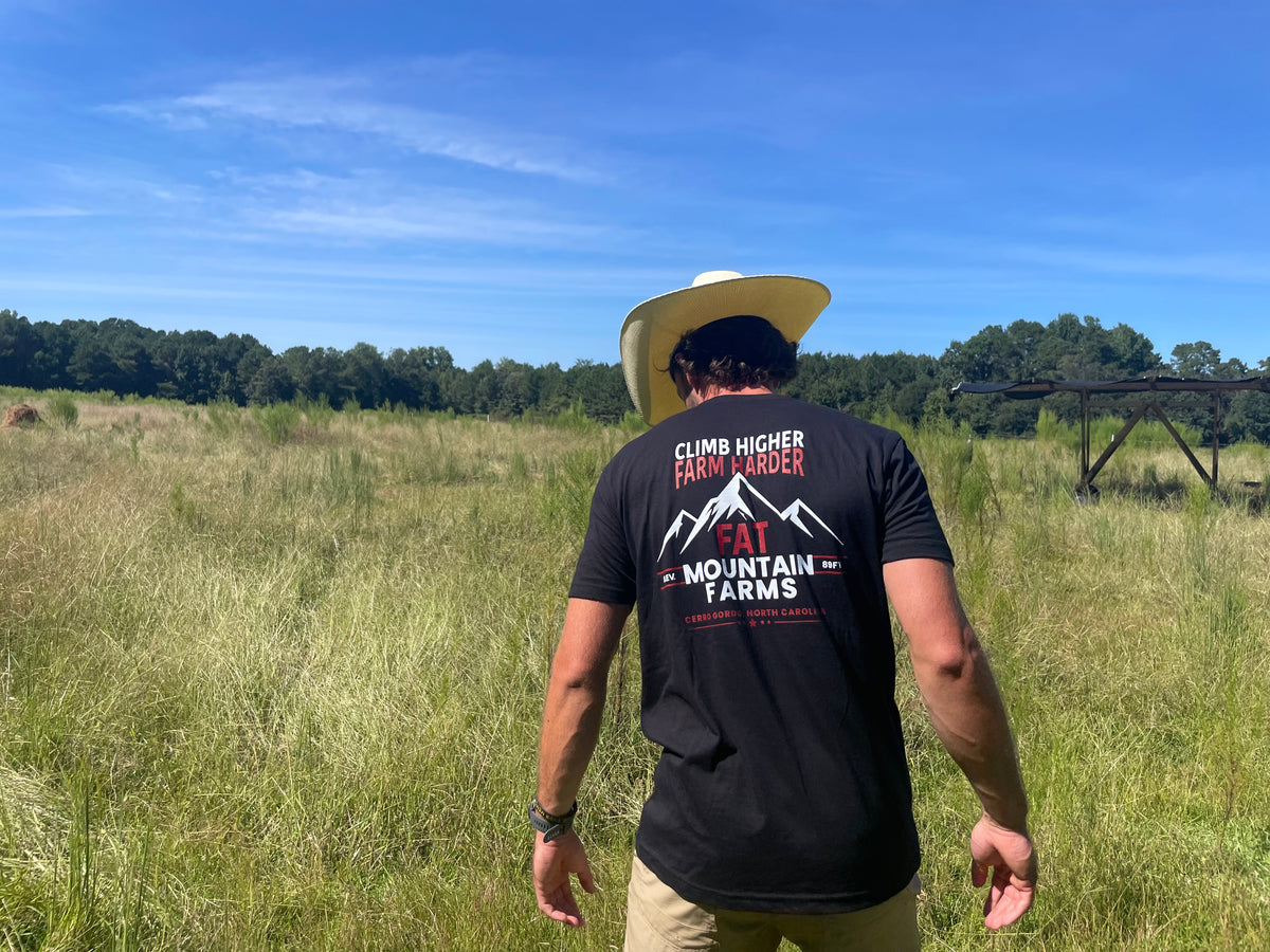 Climb Higher | Farm Harder T-Shirt